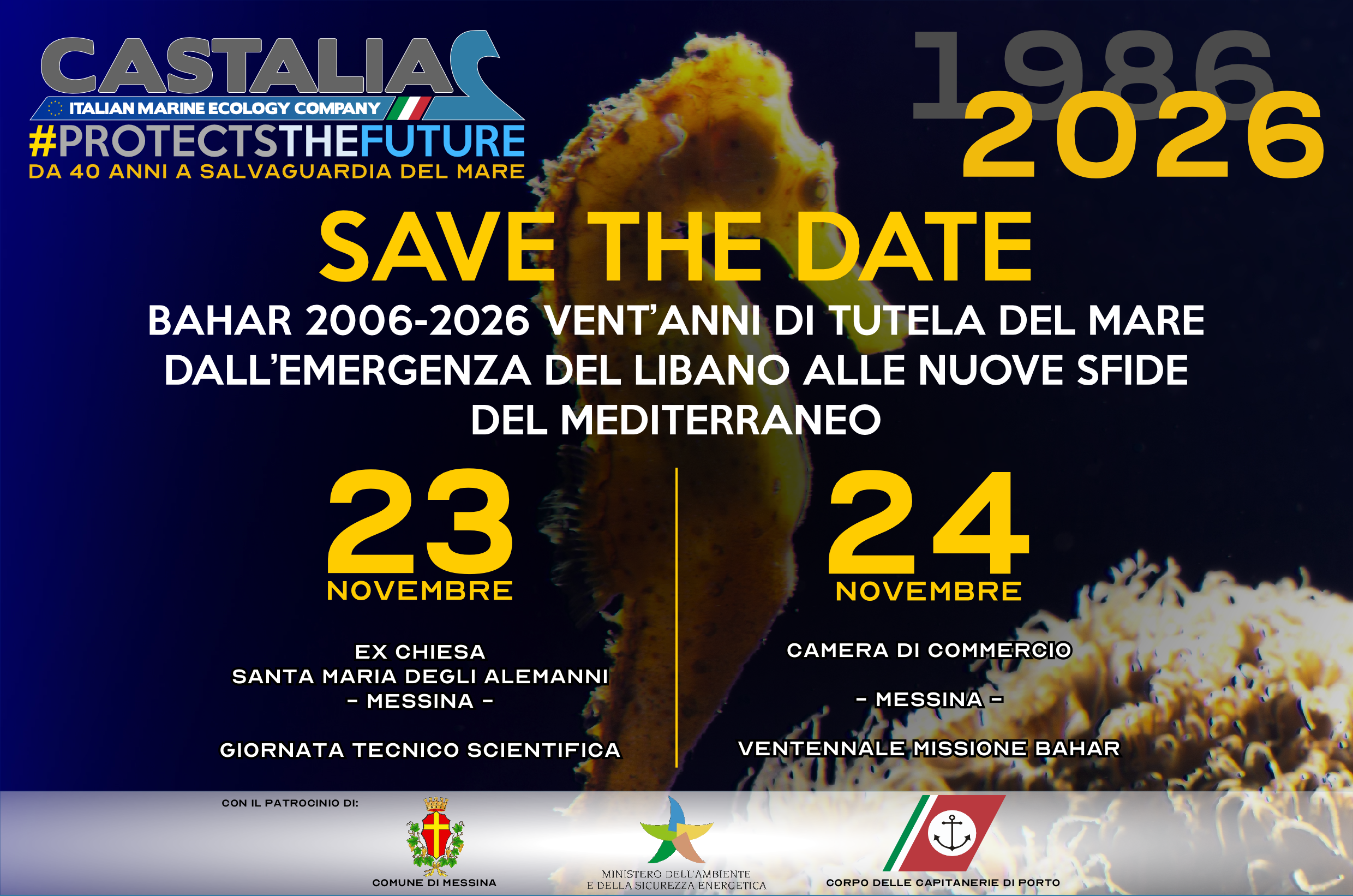 BAHAR 2006 – 2026 Vent’anni di tutela del mare – Dall’emergenza del Libano alle nuove sfide del Mediterraneo.